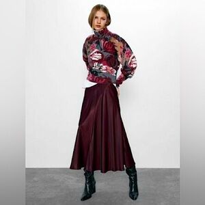 ZARA Satin Skirt